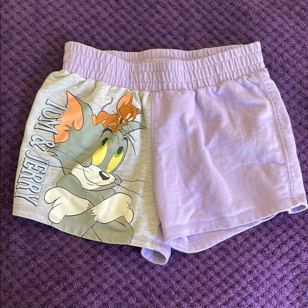 Tom & Jerry Purple Shorts